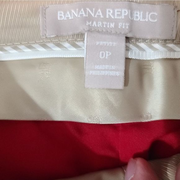 Banana Republic | Red Martin Fit Ankle Dress Pants Sz 0P - Picture 3 of 4